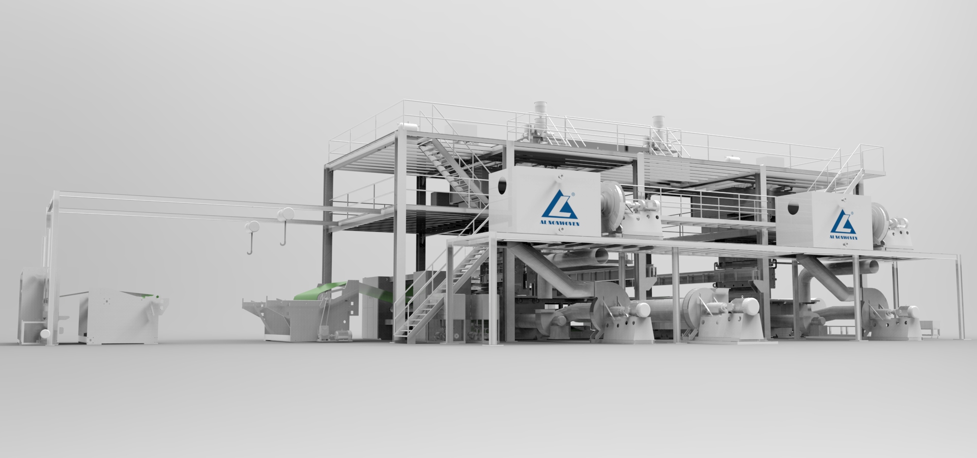 AL--2400 mm SMS PP Spunbond Medical /Health Nonwoven Fabric Making Machine 