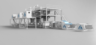 AL--3200 mm SSS PP Spinnvliesmaschine zur Herstellung von Vliesstoffen