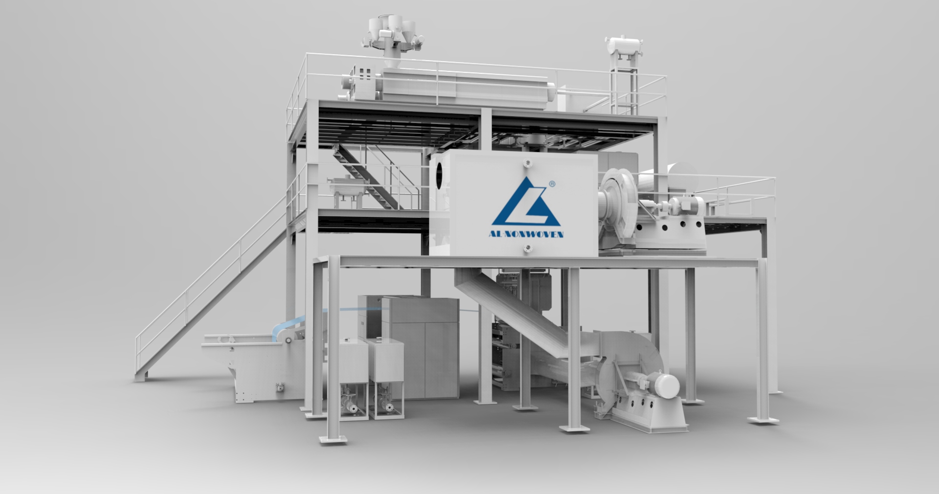 ALFN--3200 mm pp Spunbond-Vliesherstellungsmaschine 